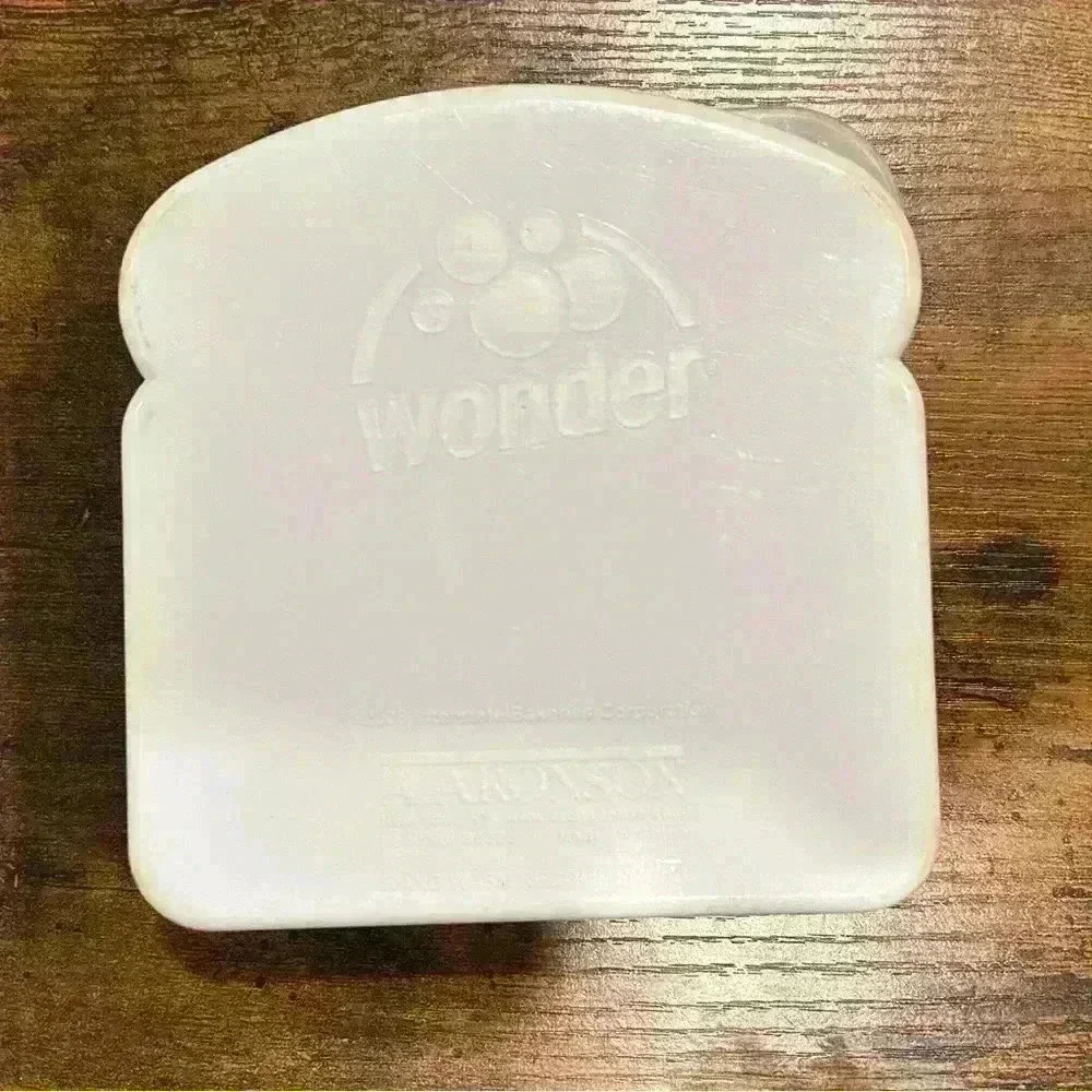 2006 Nostalgic Wonder Bread Plastic Sandwich Container Food Storage W Lid